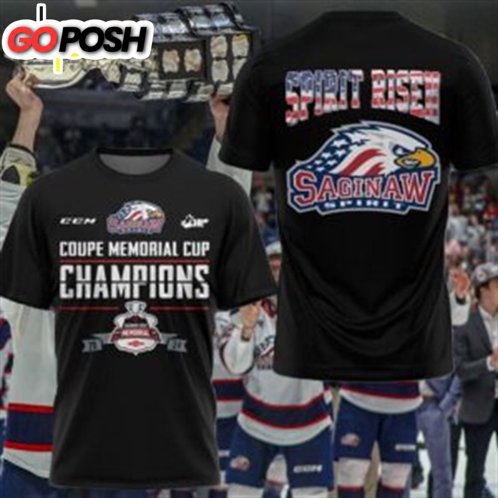 Spirit Resen Saginaw 2024 Memorial Cup Champions T-Shirt