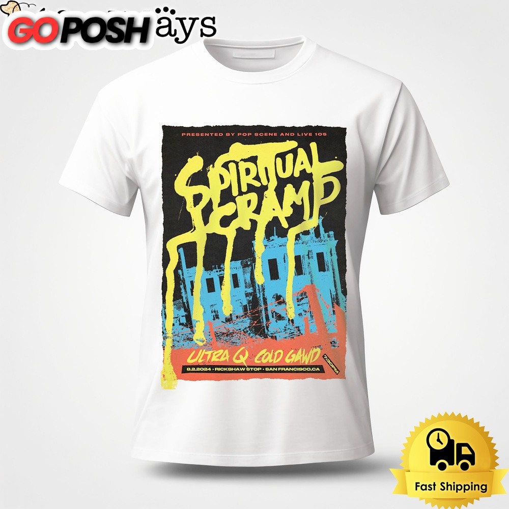 Spiritual Cramp Live At Rickshaw Stop San Francisco CA On August 2 2024 Unisex T-Shirt