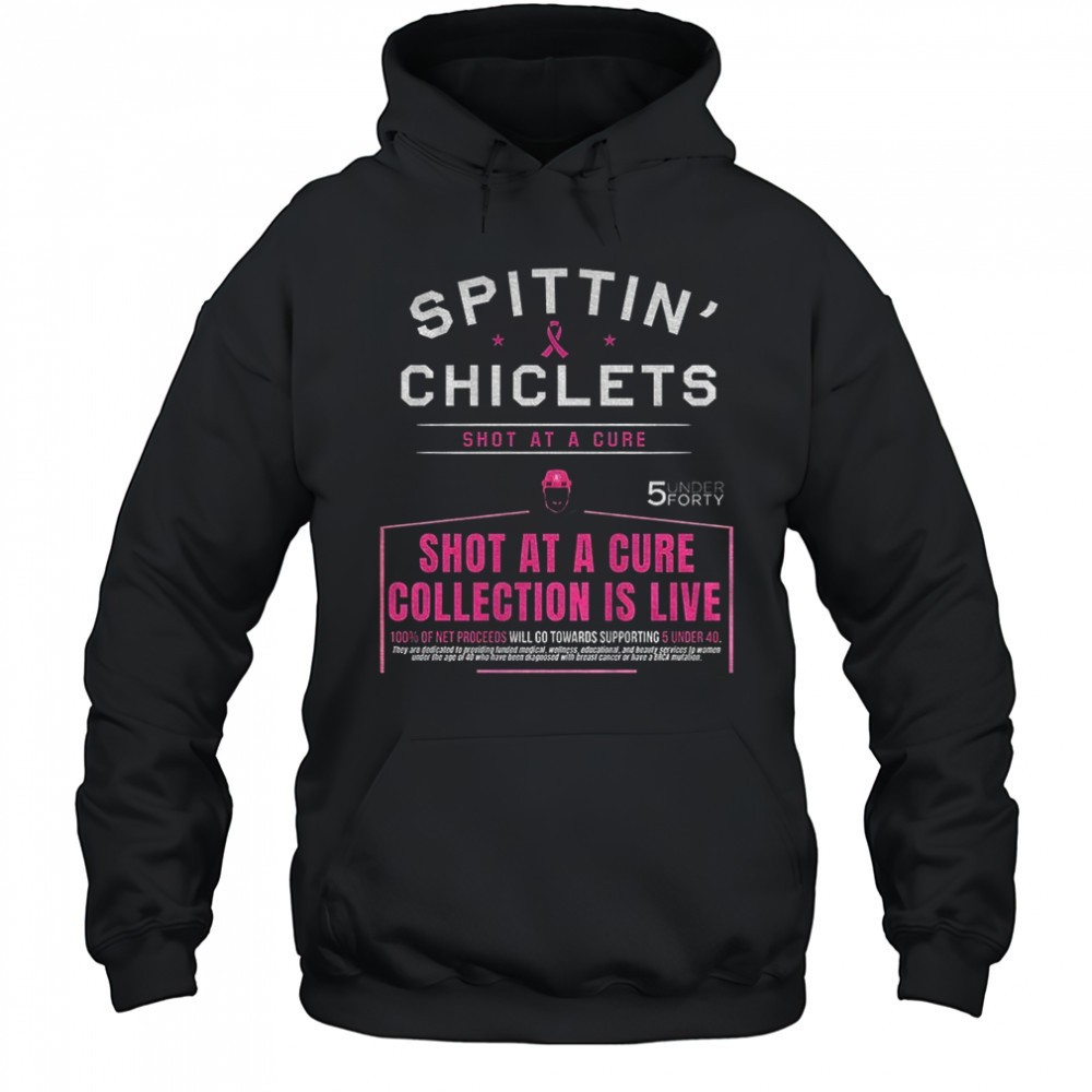 Spittin chiclets shot at a cure 5 under forty shot at a cure is live logo shirt