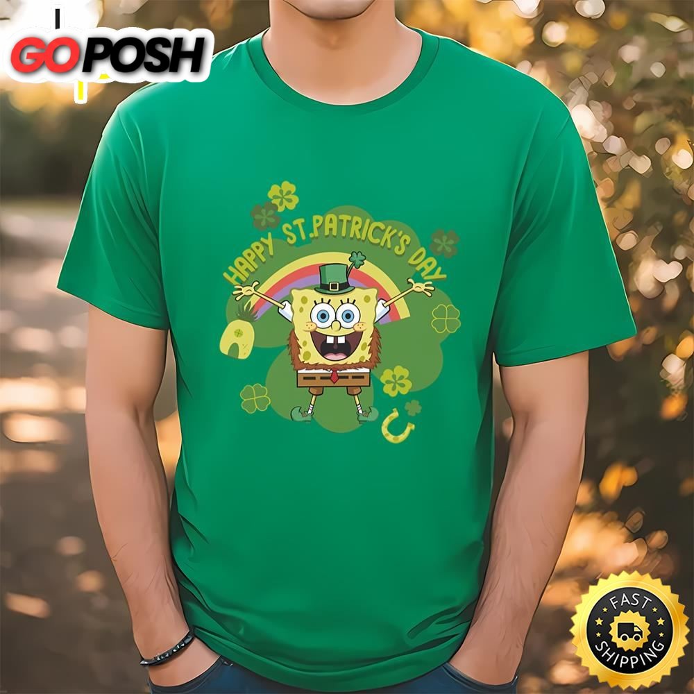 Spongebob Squarepants Happy St. Patricks Day T-shirt