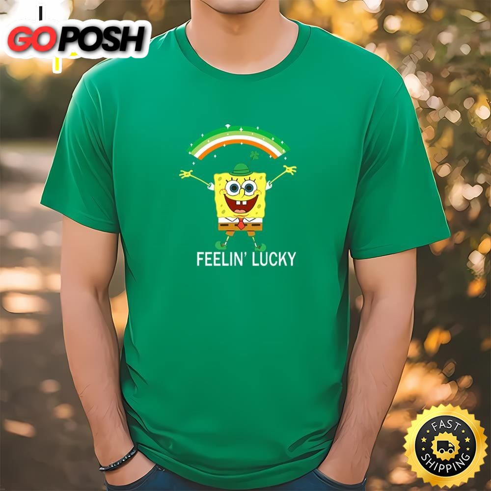 Spongebob St Patricks Day Feelin Lucky Shirt