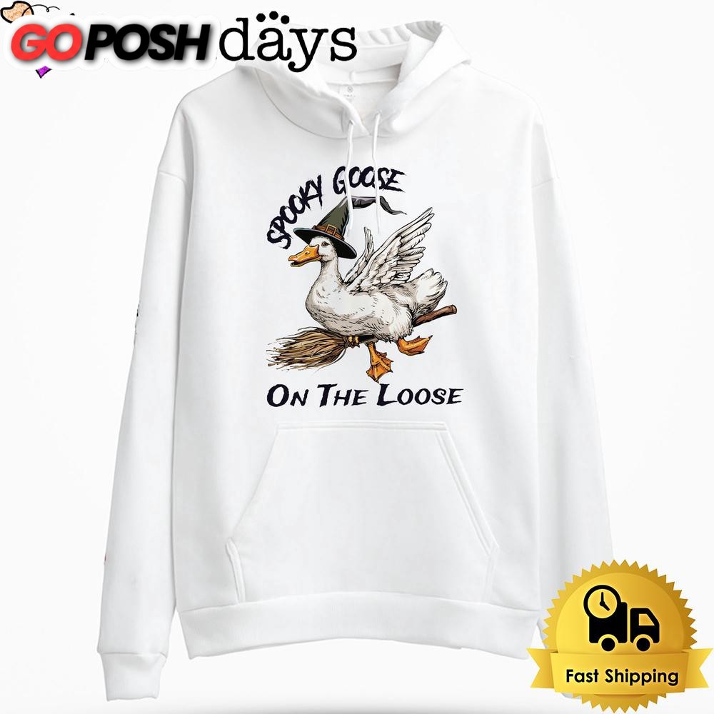 Spooky Goose On The Loose Hoodie