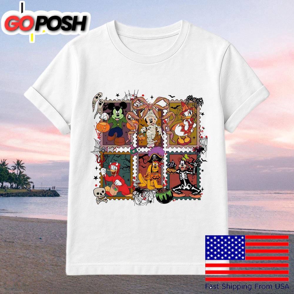 Spooky Mickey And Friends Halloween Character T-Shirt