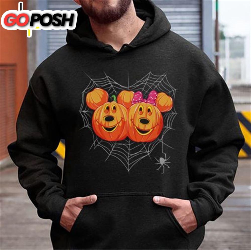 Spooky Mickey And Minnie Pumpkins Vintage Disney Halloween Sweatshirt