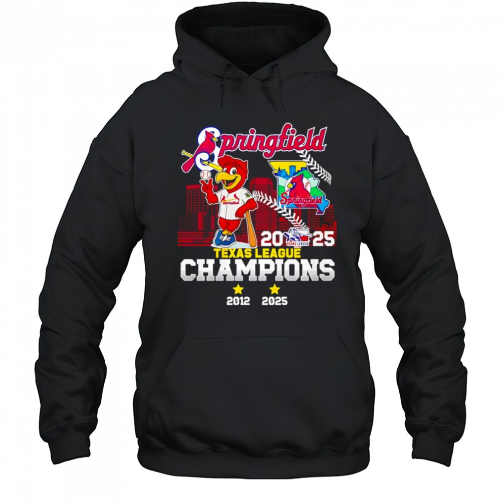 Springfield 2025 Texas League Champions mascot shirt
