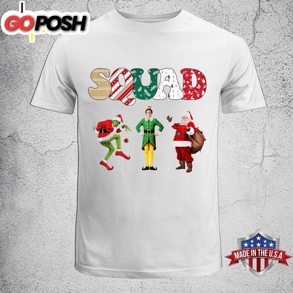 Squad Christmas Friends Elf Unisex T-Shirt