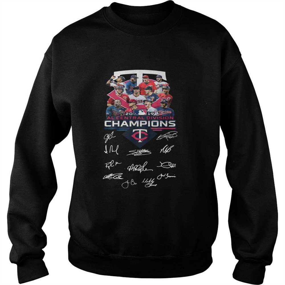 Squad Minnesota Twins al central division champion signature shirt