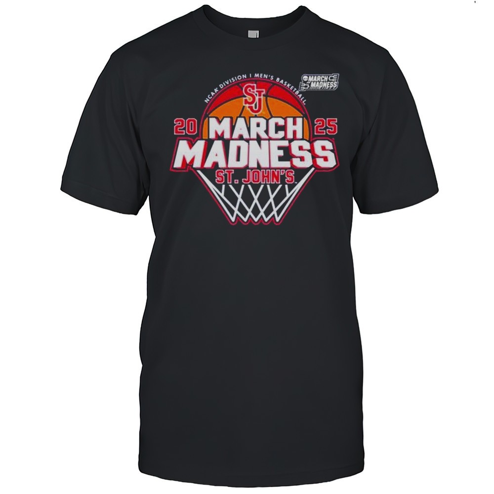 st-johns-red-storm-mens-basketball-2025-march-madness-ncaa-tournament-bound-shir-fs7arcc7 St Johns Red Storm Mens Basketball 2025 March Madness NCAA Tournament Bound Shirt