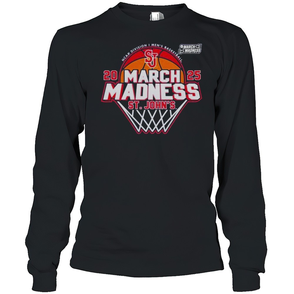 st-johns-red-storm-mens-basketball-2025-march-madness-ncaa-tournament-bound-shir-fs7arcc7 St Johns Red Storm Mens Basketball 2025 March Madness NCAA Tournament Bound Shirt