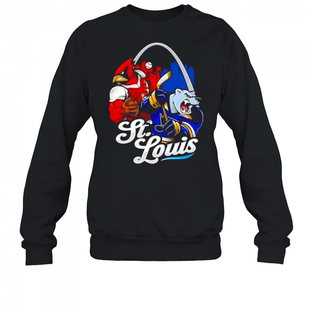 st-louis-baseball-and-hockey-mascot-shirt-00vron0y St. Louis baseball and hockey mascot shirt