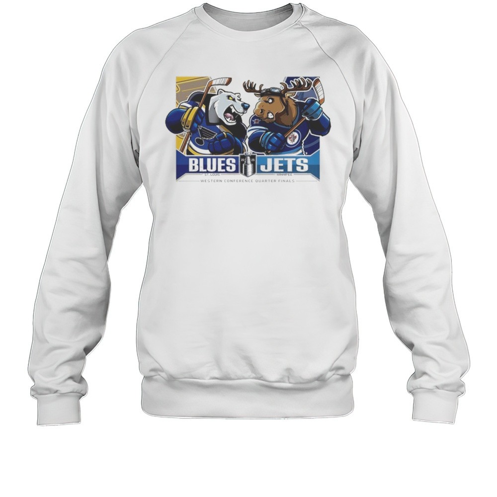 St Louis Blues Vs Winnipeg Jets 2025 Western Conference Quarter Finals Shirt