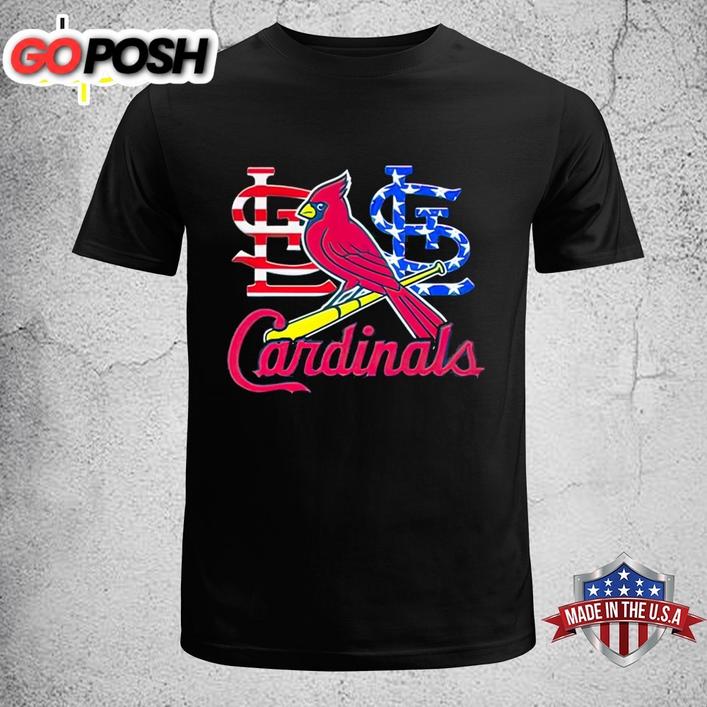 St. Louis Cardinals American Flag Celebrating 4th Of July 2025 Unisex T-Shirt