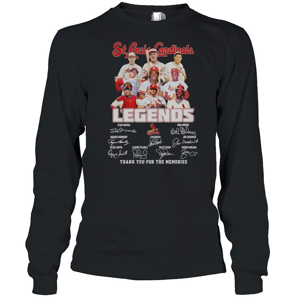 st-louis-cardinals-baseball-legends-thank-you-for-the-memories-signatures-shirt-d173bt3u St. Louis Cardinals Baseball Legends Thank You For The Memories Signatures Shirt