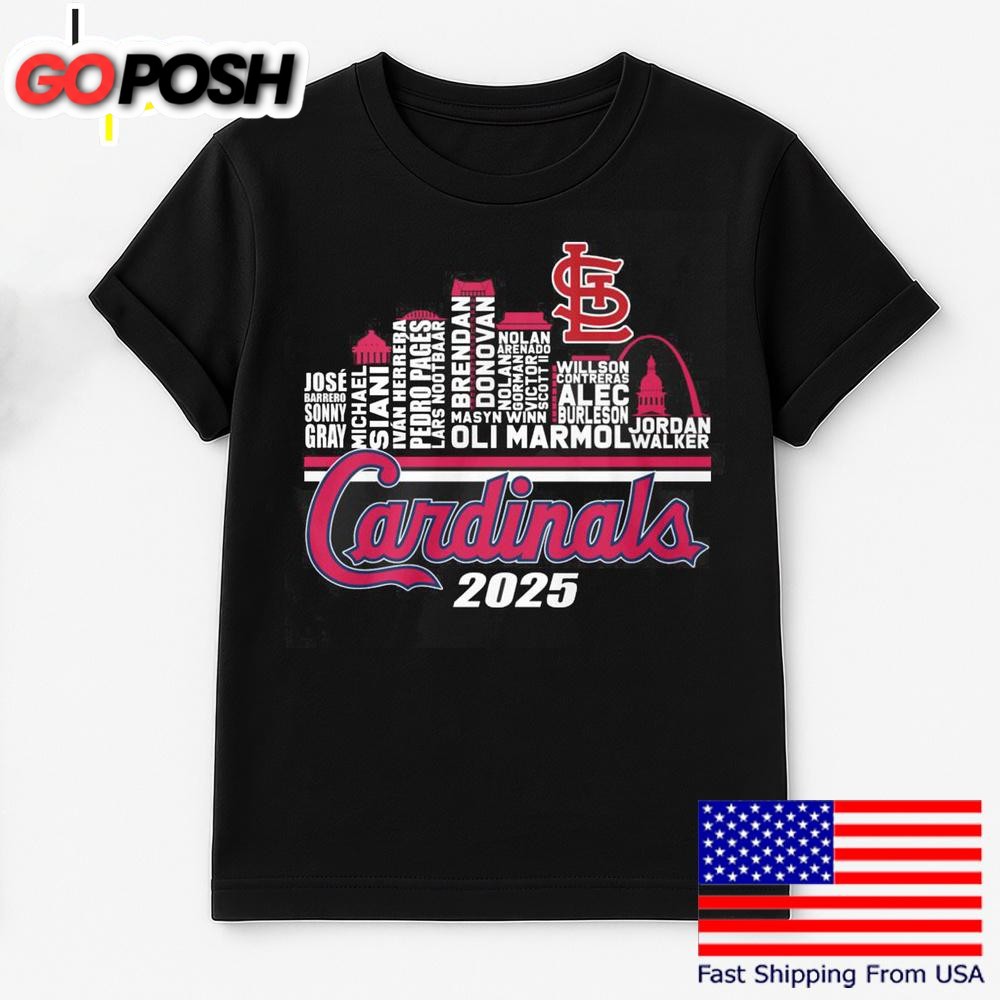 St Louis Cardinals City 2025 T Shirt