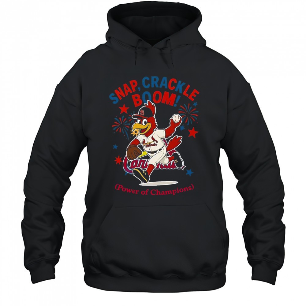 St. Louis Cardinals Snap Crackle Boom Power Of Champions Indepencence Day T-Shirt