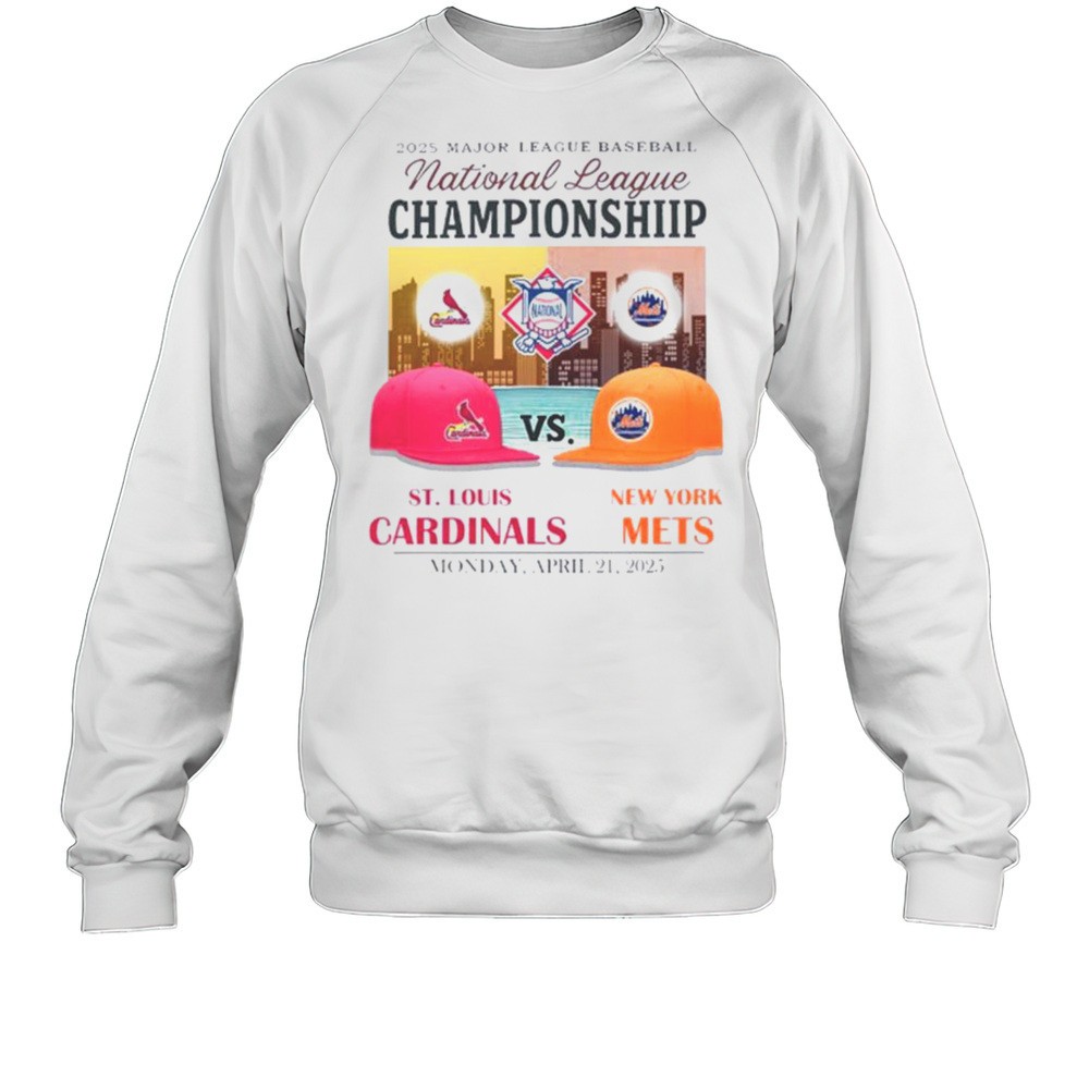 St. Louis Cardinals Vs New York Mets 2025 MLB National League Championship Hats Shirt