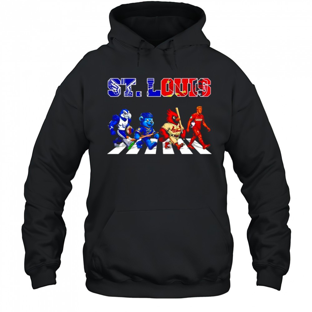 St. Louis sports Abbey Road mascot shirt