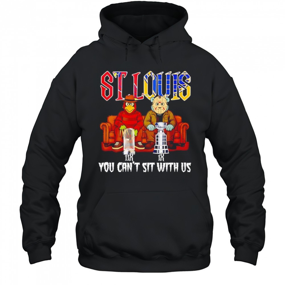 St Louis sports mascot you cant sit with us shirt