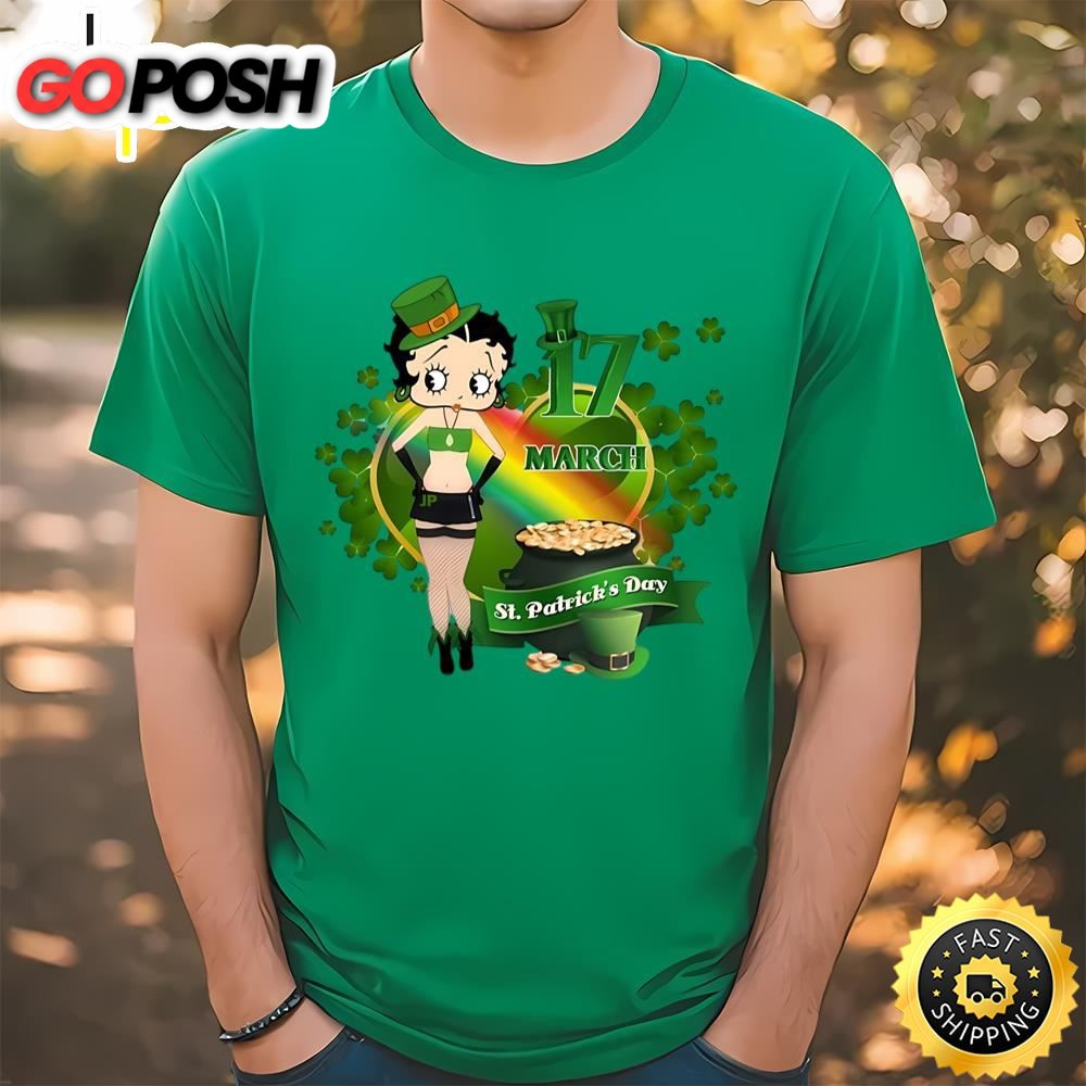 St Patricks Day Betty Boops T-Shirt