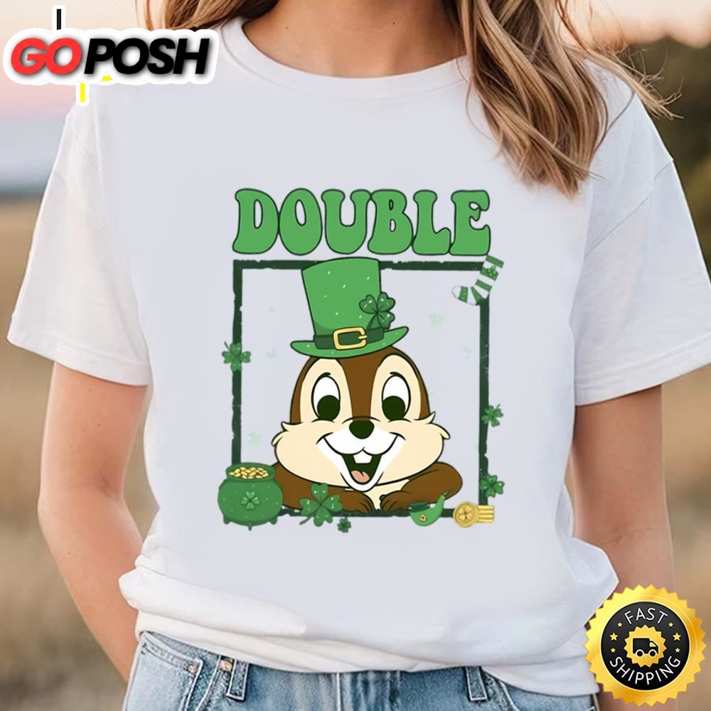 St. Patricks Day Double Trouble Cute Shirt, Chip And Dale…