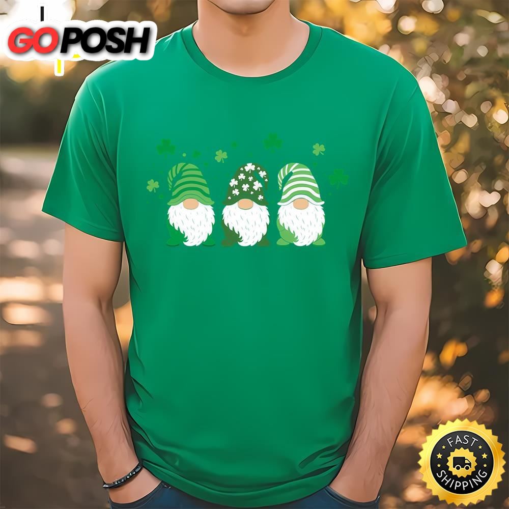 St. Patricks Day Gift Cute Gnomes T-Shirt