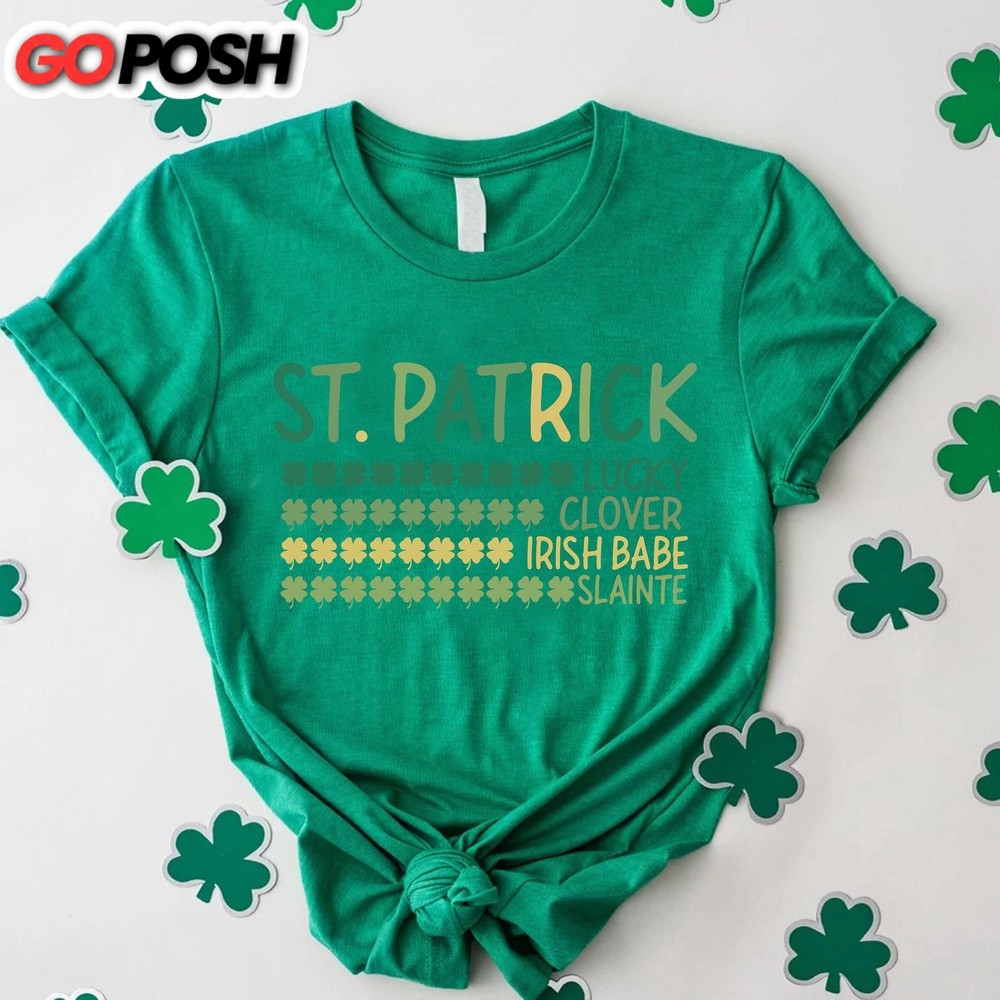 St Patrick’s Day Lucky Shirt,Lucky Clover Tshirt,Saint Patricks Day Shamrock Tee,Irish Gift for Women Men