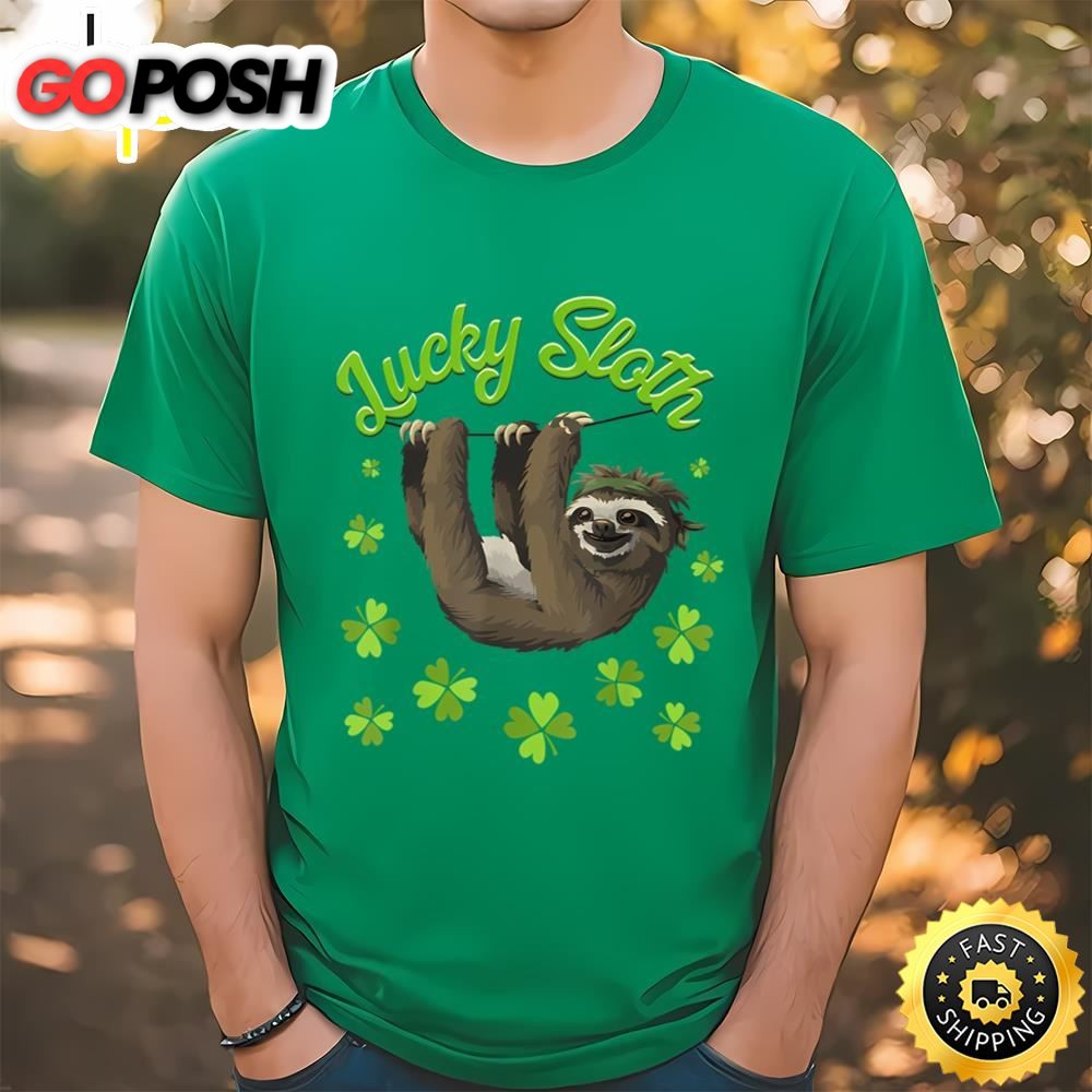 St. Patricks Day Lucky Sloth T-Shirt