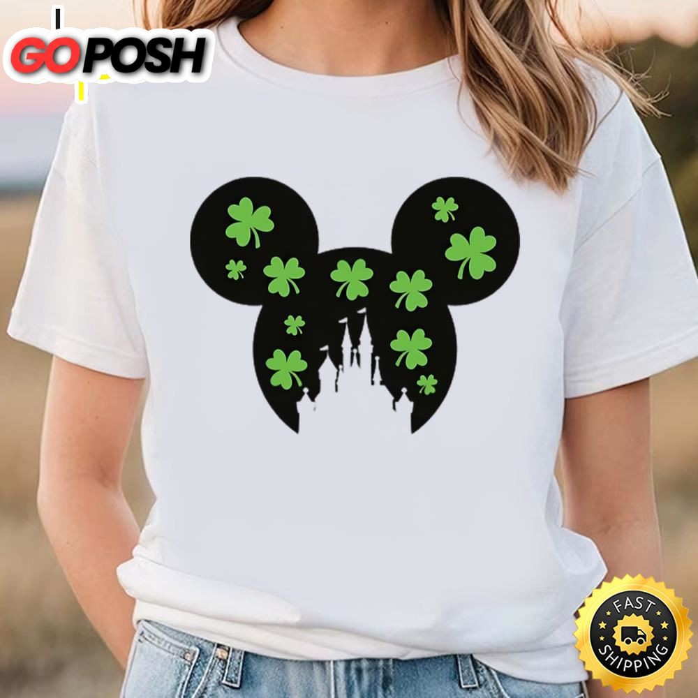 St. Patricks Day Mickey Disney Castle Shirts