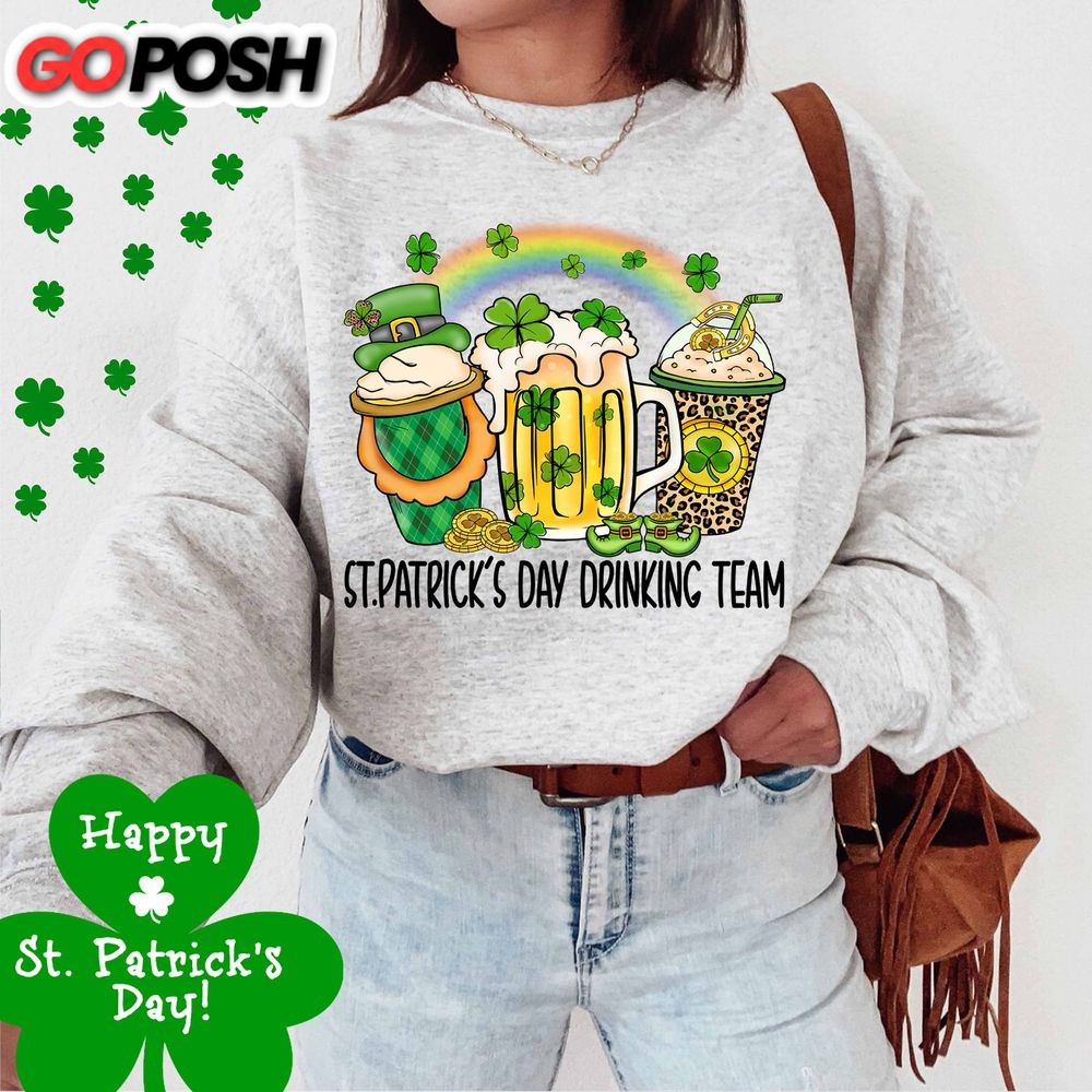 St. Patricks day sweatshirt-Saint Paddy’s day Shirt,Lucky Sweater,Irish Shamrock Crewneck,Shenanigans shirt,Slainte Sweatshirt,Clover Shirt