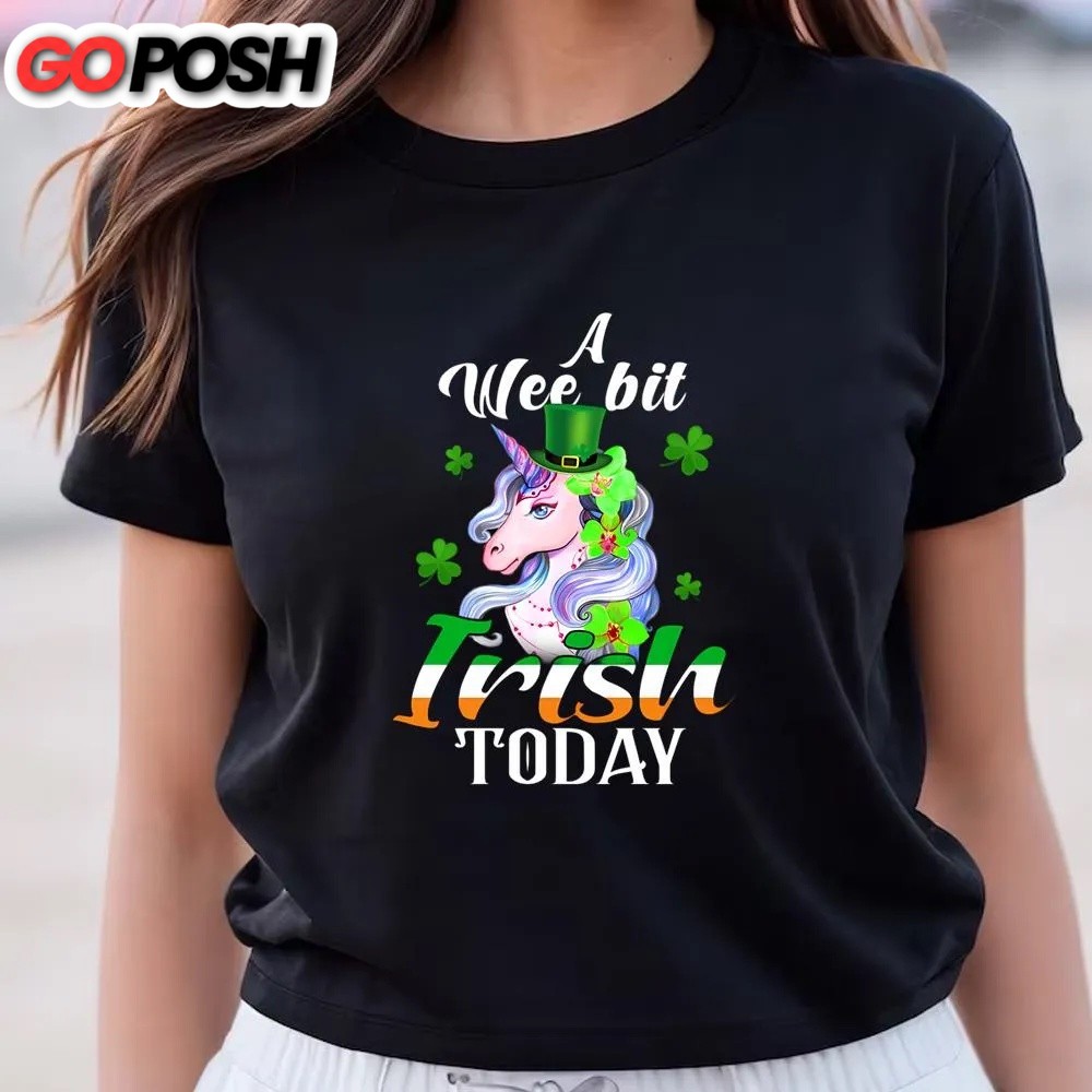 st-patricks-day-t-shirt-a-wee-bit-irish-today-unicorn-st-patricks-day-t-shirt-cjxrur83 St Patricks Day T Shirt, A Wee Bit Irish Today Unicorn St Patrick’s Day T-Shirt, Funny St Patricks Day Shirts