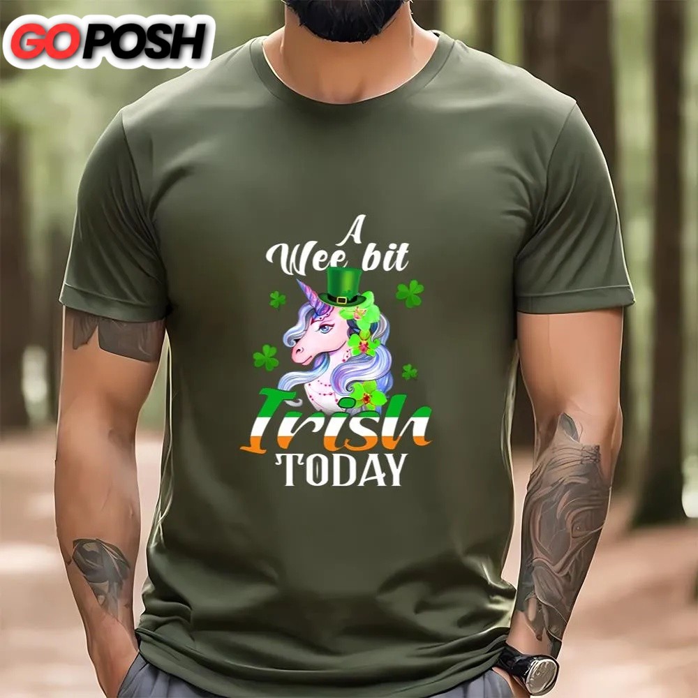 st-patricks-day-t-shirt-a-wee-bit-irish-today-unicorn-st-patricks-day-t-shirt-cjxrur83 St Patricks Day T Shirt, A Wee Bit Irish Today Unicorn St Patrick’s Day T-Shirt, Funny St Patricks Day Shirts