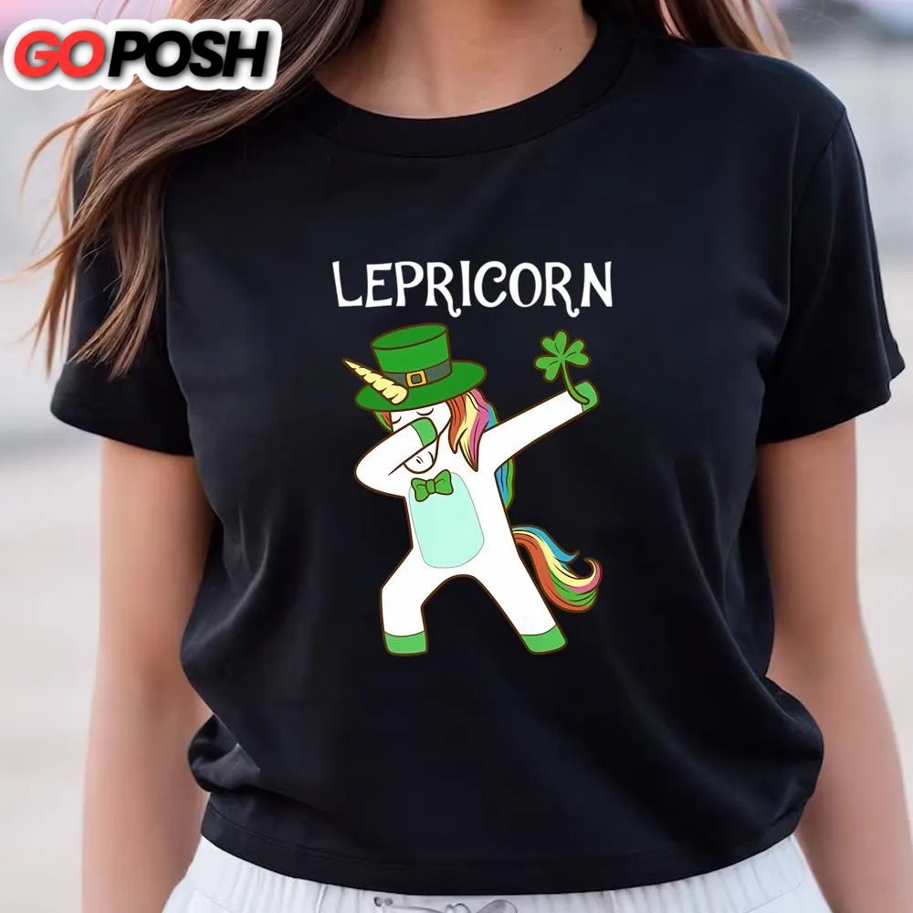 st-patricks-day-t-shirt-dabbing-lepricorn-irish-unicorn-patricks-day-t-shirt-f-h279u8x0 St Patricks Day T Shirt, Dabbing Lepricorn Irish Unicorn Patricks Day T-Shirt, Funny St Patricks Day Shirts
