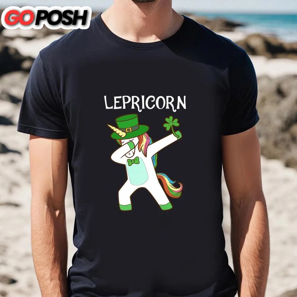 st-patricks-day-t-shirt-dabbing-lepricorn-irish-unicorn-patricks-day-t-shirt-f-h279u8x0 St Patricks Day T Shirt, Dabbing Lepricorn Irish Unicorn Patricks Day T-Shirt, Funny St Patricks Day Shirts