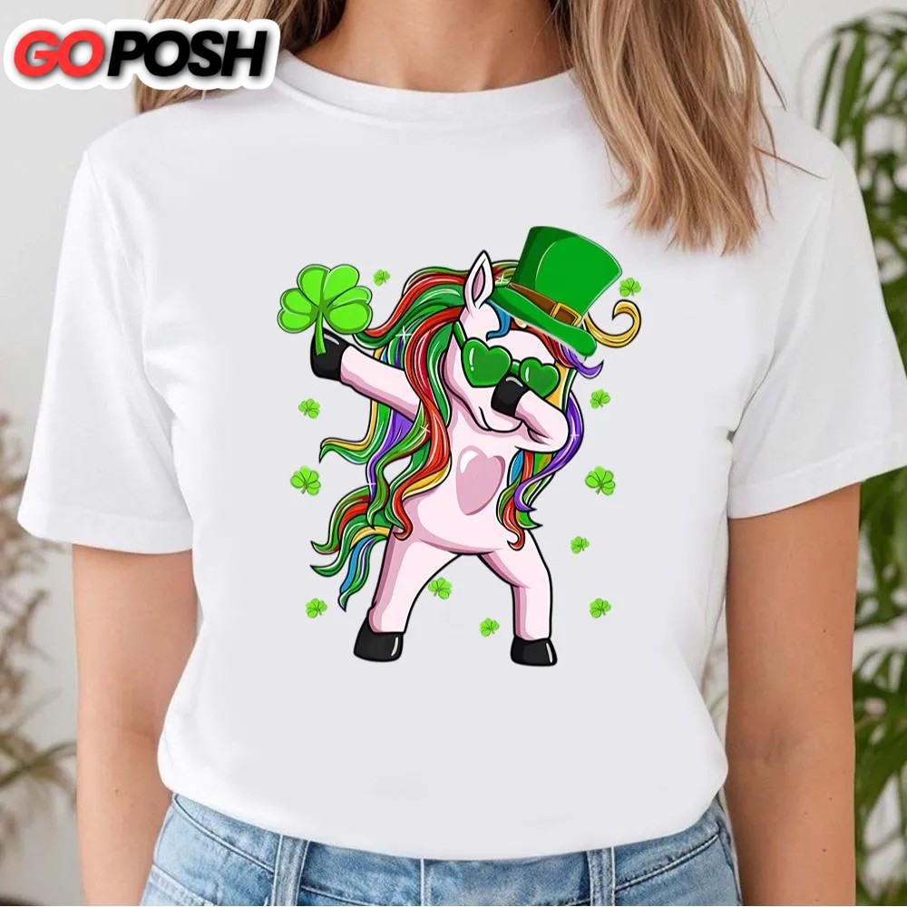 st-patricks-day-t-shirt-dabbing-lepricorn-irish-unicorn-st-patricks-day-t-shirt-yz1ochc9 St Patricks Day T Shirt, Dabbing Lepricorn Irish Unicorn St Patricks Day T-Shirt, Funny St Patricks Day Shirts