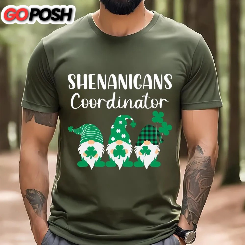 st-patricks-day-t-shirt-gnomes-shenanigans-coordinator-funny-st-patricks-day-t-wxj6cewr St Patricks Day T Shirt, Gnomes Shenanigans Coordinator Funny St Patricks Day T-Shirt, Funny St Patricks Day Shirts