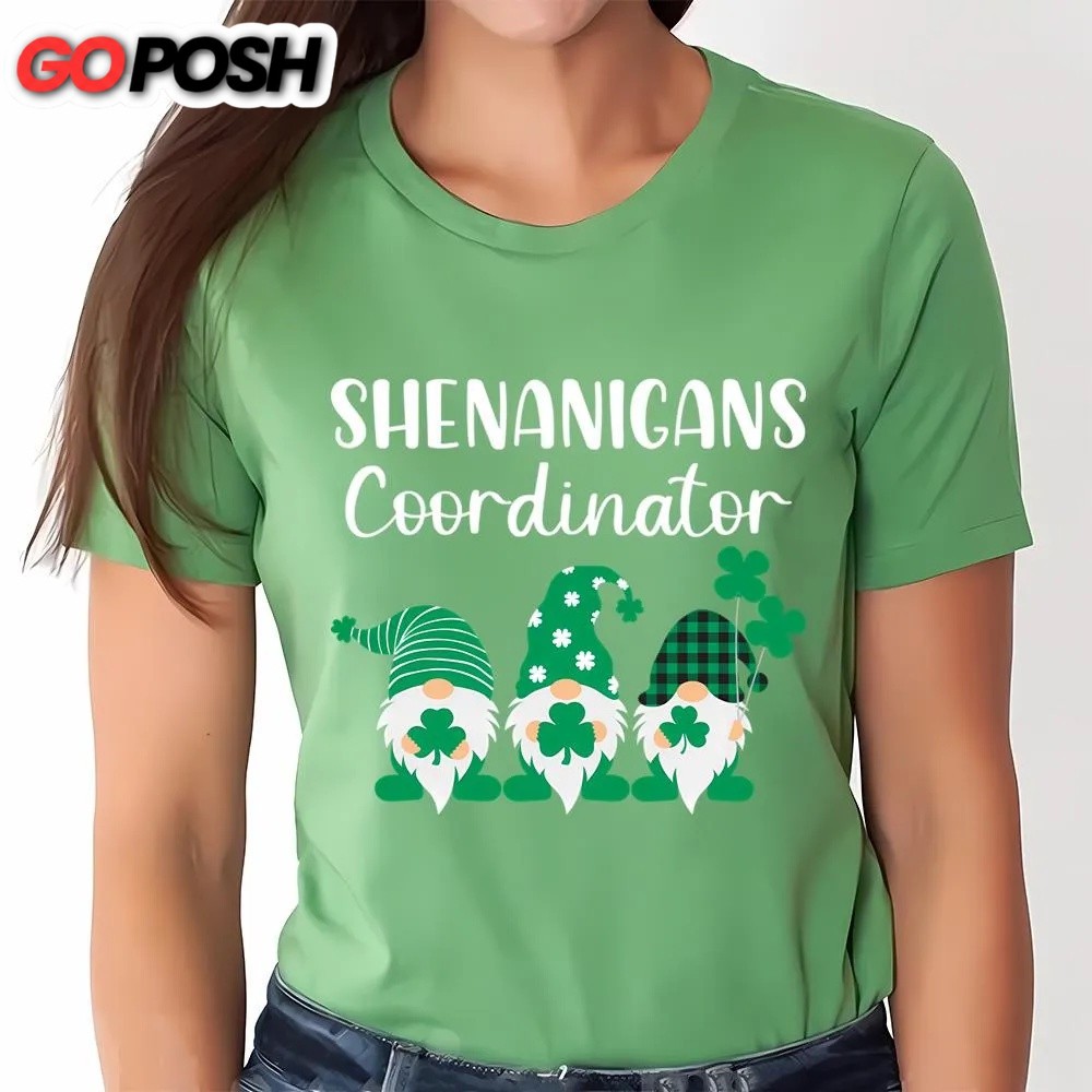 st-patricks-day-t-shirt-gnomes-shenanigans-coordinator-funny-st-patricks-day-t-wxj6cewr St Patricks Day T Shirt, Gnomes Shenanigans Coordinator Funny St Patricks Day T-Shirt, Funny St Patricks Day Shirts