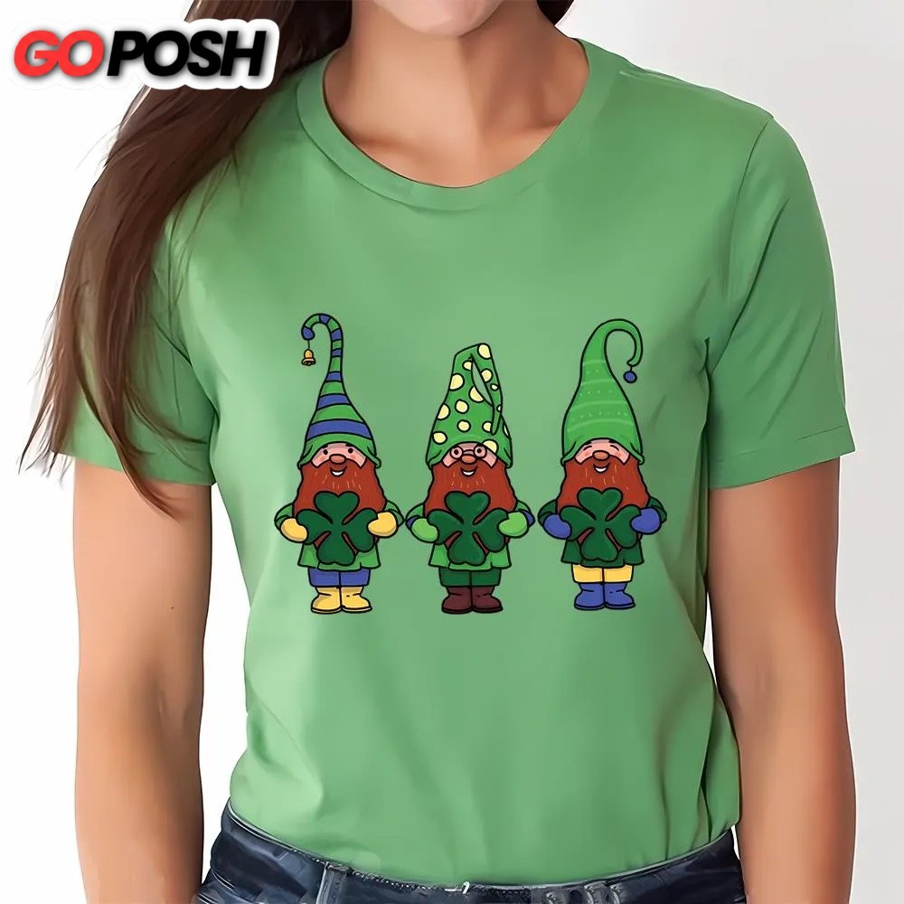 st-patricks-day-t-shirt-gnomes-with-shamrocks-patricks-day-t-shirt-funny-st-pa-ptcyhe1d St Patricks Day T Shirt, Gnomes With Shamrocks Patricks Day T-Shirt, Funny St Patricks Day Shirts