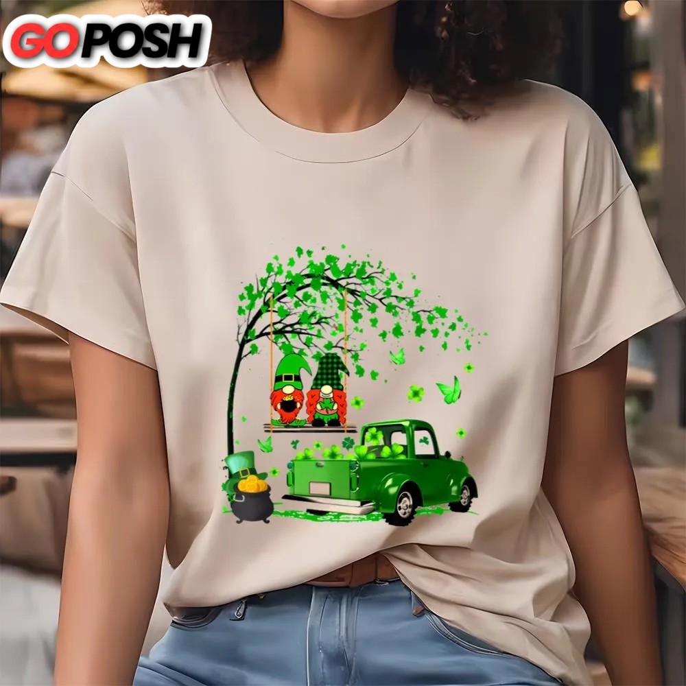 st-patricks-day-t-shirt-green-gnomes-truck-shamrock-happy-saint-patricks-day-s-vgjjncux St Patricks Day T Shirt, Green Gnomes Truck Shamrock Happy Saint Patrick’s Day Shirt T-Shirt, Funny St Patricks Day Shirts