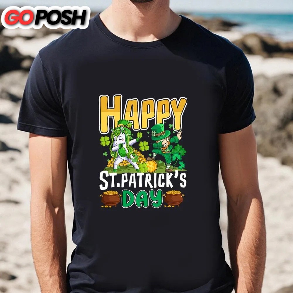 st-patricks-day-t-shirt-happy-st-patricks-day-unicorn-dab-unisex-t-shirt-funn-48zsaves St Patricks Day T Shirt, Happy St Patrick’s Day Unicorn Dab Unisex T-Shirt, Funny St Patricks Day Shirts