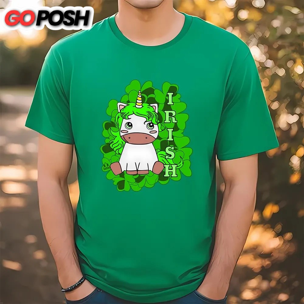 St Patricks Day T Shirt, Irish Unicorn St Patrick’s Day Celebration Ireland Design T-shirt, Funny St Patricks Day Shirts