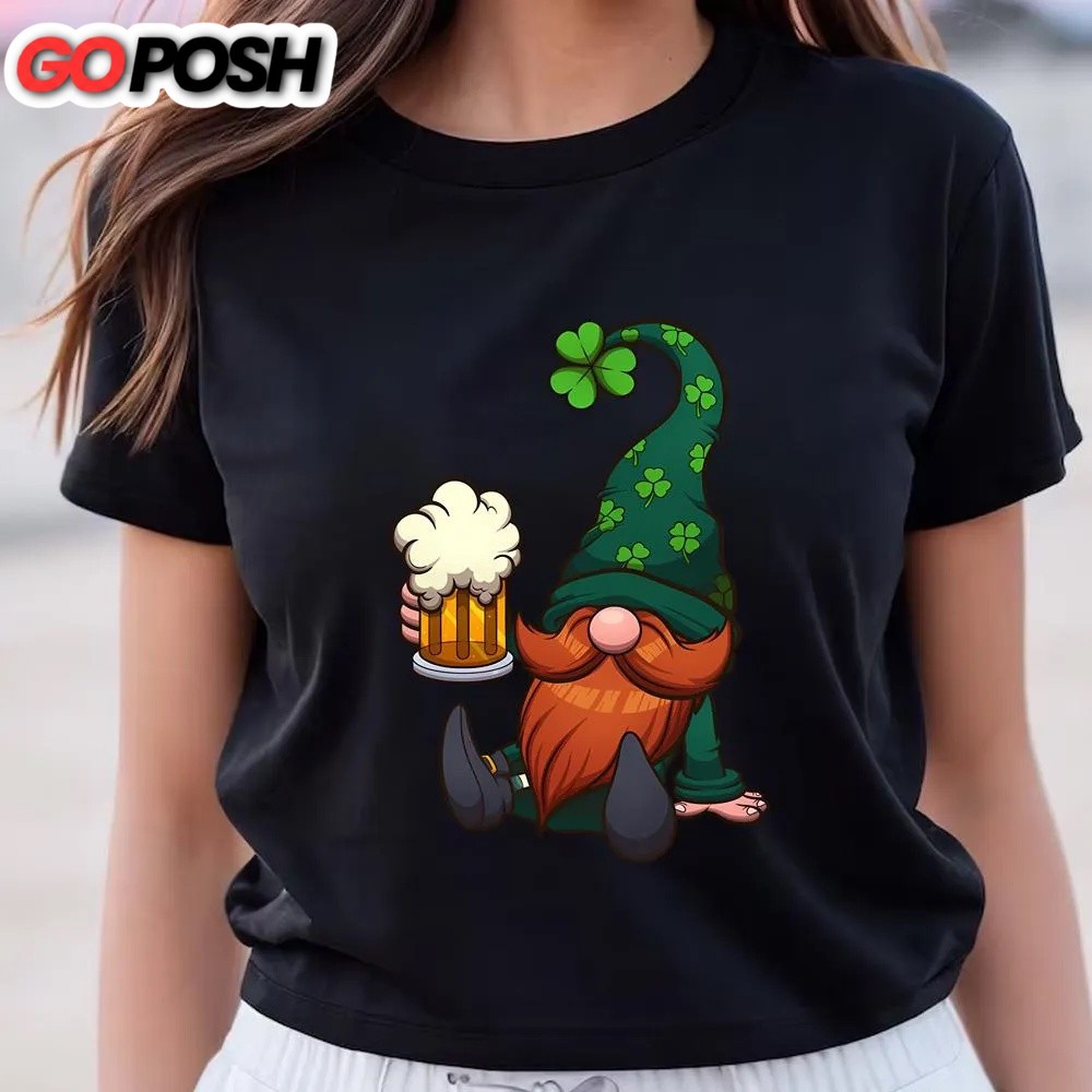 st-patricks-day-t-shirt-leprechaun-gnome-with-beer-st-patricks-t-shirt-funny-s-fnrjy4d7 St Patricks Day T Shirt, Leprechaun Gnome With Beer St Patricks T-Shirt, Funny St Patricks Day Shirts