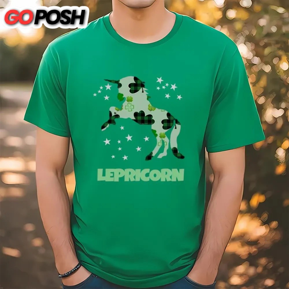 St Patricks Day T Shirt, Lepricorn Irish Unicorn Saint Patrick’s T-Shirt, Funny St Patricks Day Shirts