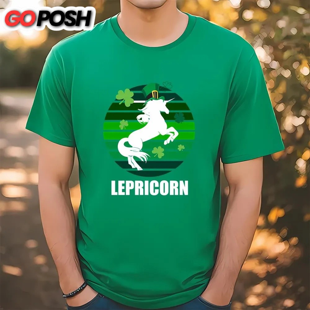 St Patricks Day T Shirt, Lepricorn Leprechaun And Unicorn St Patricks Day T-shirt, Funny St Patricks Day Shirts