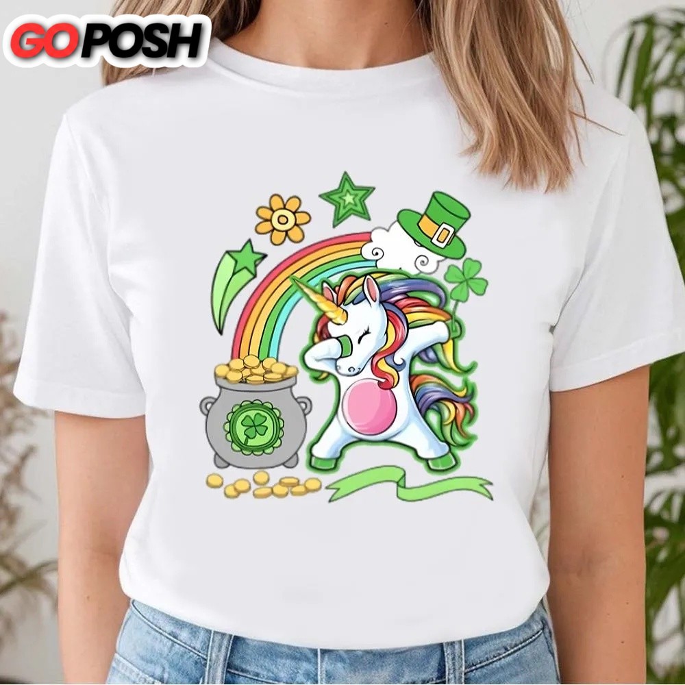 st-patricks-day-t-shirt-lepricorn-leprechaun-dabbing-unicorn-girls-st-patricks-5rrp4mpu St Patricks Day T Shirt, Lepricorn Leprechaun Dabbing Unicorn Girls St Patricks Day T-Shirt, Funny St Patricks Day Shirts
