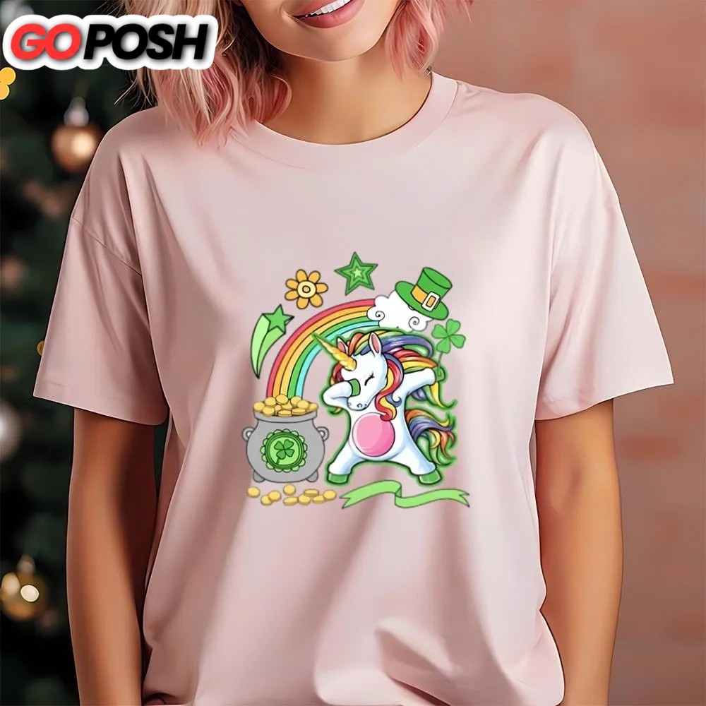 st-patricks-day-t-shirt-lepricorn-leprechaun-dabbing-unicorn-girls-st-patricks-5rrp4mpu St Patricks Day T Shirt, Lepricorn Leprechaun Dabbing Unicorn Girls St Patricks Day T-Shirt, Funny St Patricks Day Shirts