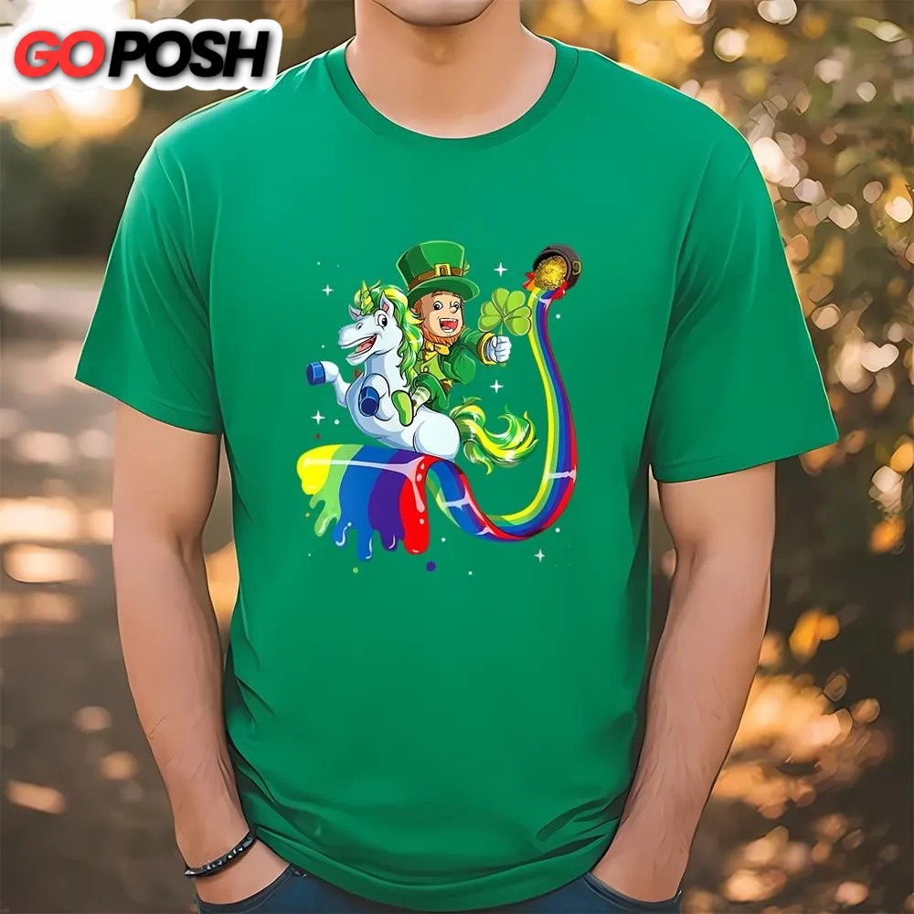 St Patricks Day T Shirt, Lepricorn Leprechaun Unicorn Gift St Patricks Day Shirt, Funny St Patricks Day Shirts