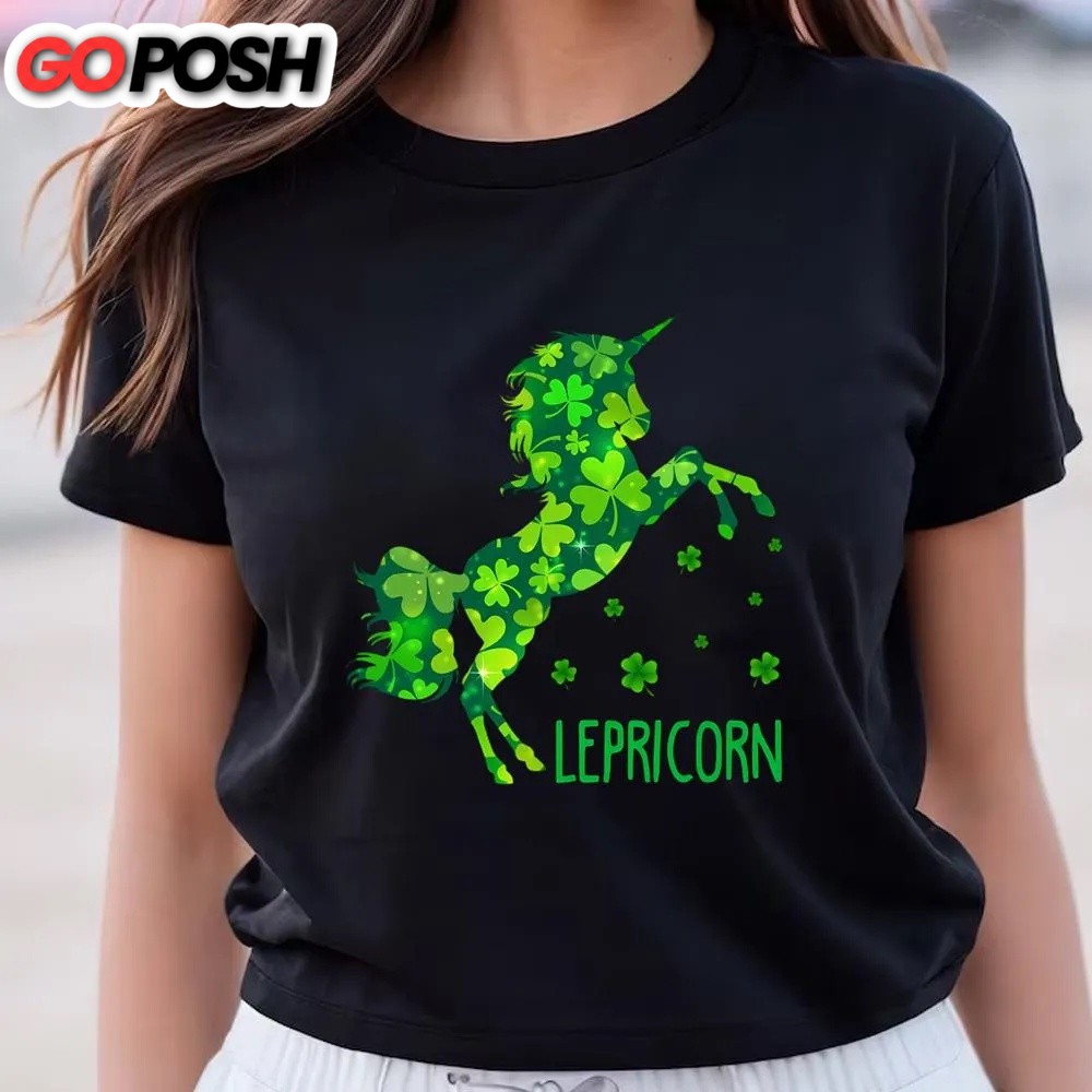 st-patricks-day-t-shirt-lepricorn-leprechaun-unicorn-t-shirt-funny-st-patricks-2728ty4l St Patricks Day T Shirt, Lepricorn Leprechaun Unicorn T-Shirt, Funny St Patricks Day Shirts