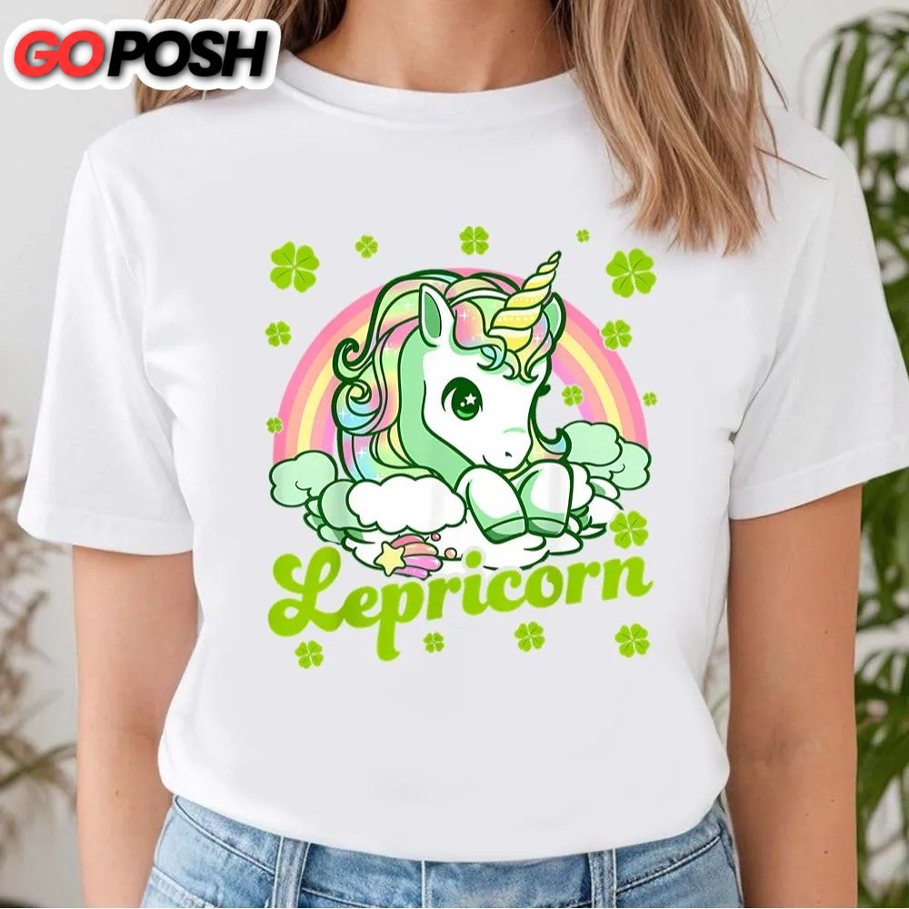 st-patricks-day-t-shirt-lepricorn-rainbow-st-patricks-day-unicorn-teacher-t-shi-n1nmtbyn St Patricks Day T Shirt, Lepricorn Rainbow St Patricks Day Unicorn Teacher T-Shirt, Funny St Patricks Day Shirts