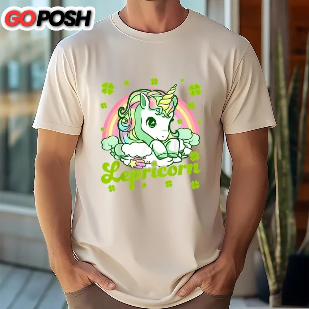 st-patricks-day-t-shirt-lepricorn-rainbow-st-patricks-day-unicorn-teacher-t-shi-n1nmtbyn St Patricks Day T Shirt, Lepricorn Rainbow St Patricks Day Unicorn Teacher T-Shirt, Funny St Patricks Day Shirts