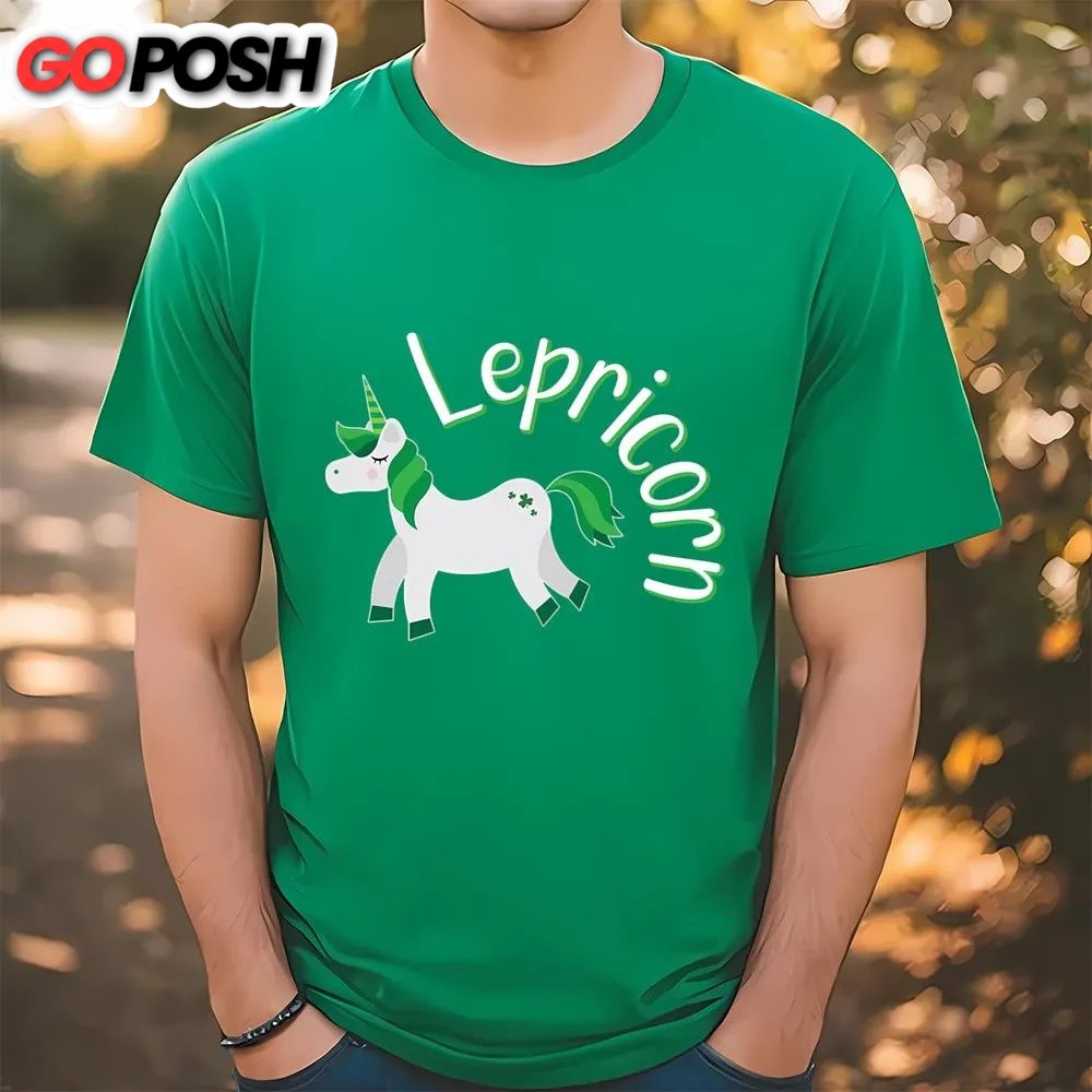 St Patricks Day T Shirt, Lepricorn Unicorn St Patricks Day T-Shirt, Funny St Patricks Day Shirts